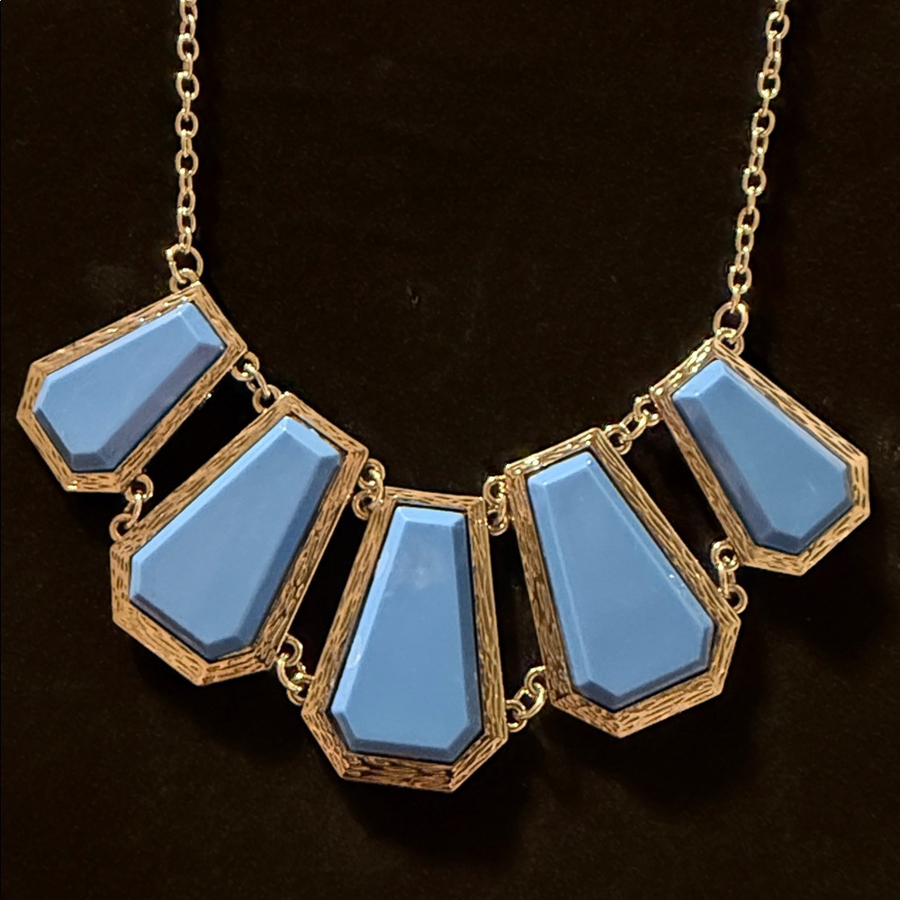5/$25 blue silver Necklace New